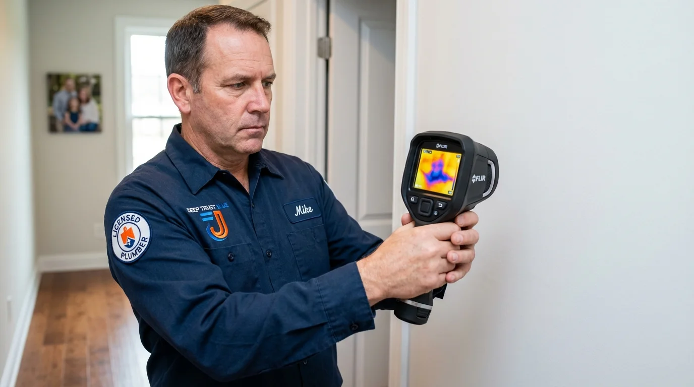 Thermal imaging leak detection by Johns Plumbing LLC in Milesburg